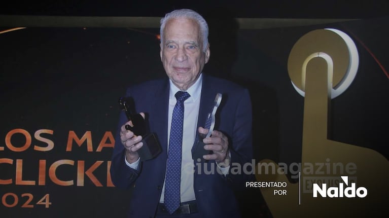 Alberto Cormillot se emocionó tras ganar el premio de Oro en Los Más Clickeados 2024