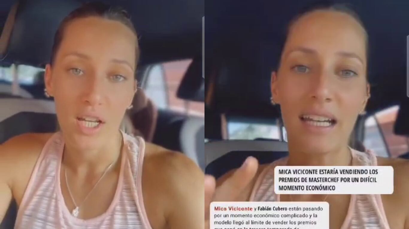 Fuerte reacción de Mica Viciconte sobre la versión de que estaría atravesando una fuerte crisis económica 