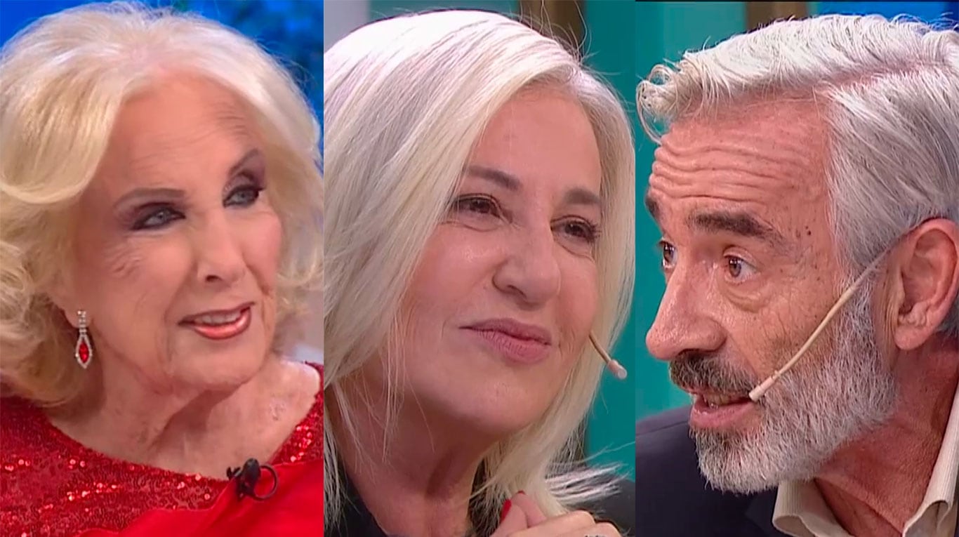 Mirtha Legrand, Mercedes Morán e Imanol Arias