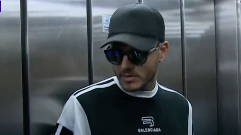 Video: el insólito percance de Mauro Icardi en el ascensor de la fiscalía