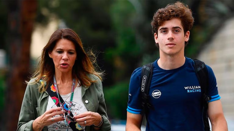 Franco Colapinto en la Fórmula 1: así fue el tierno saludo con su mamá tras su clasificación en Bakú