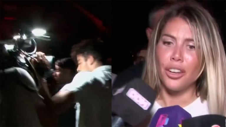 Wanda Nara dio que hablar tras un operativo de seguridad que terminó con peleas con la prensa