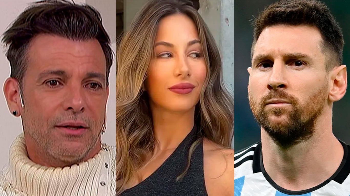 Martín Bossi, Estefi Berardi y Leo Messi. 