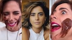 Victoria Vannucci llamó la atención al compartir un video con la cara manchada de chocolate