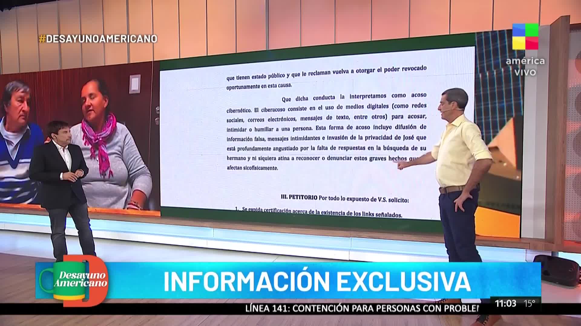 Los papás de Loan Danilo Peña contra Fernando Burlando.