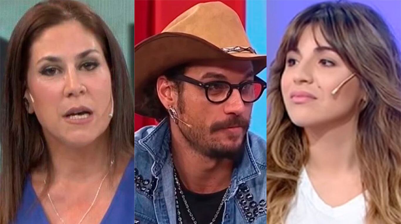 Daniela Ballester, Daniel Osvaldo y Gianinna Maradona