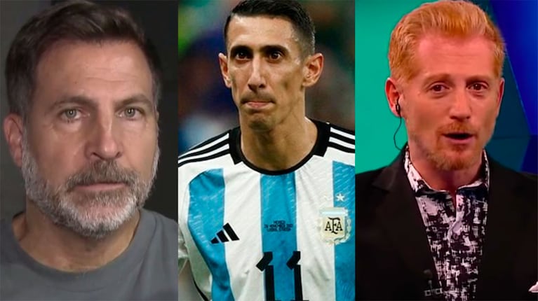 Toti Pasman, Ángel Di María y Martín Liberman. 