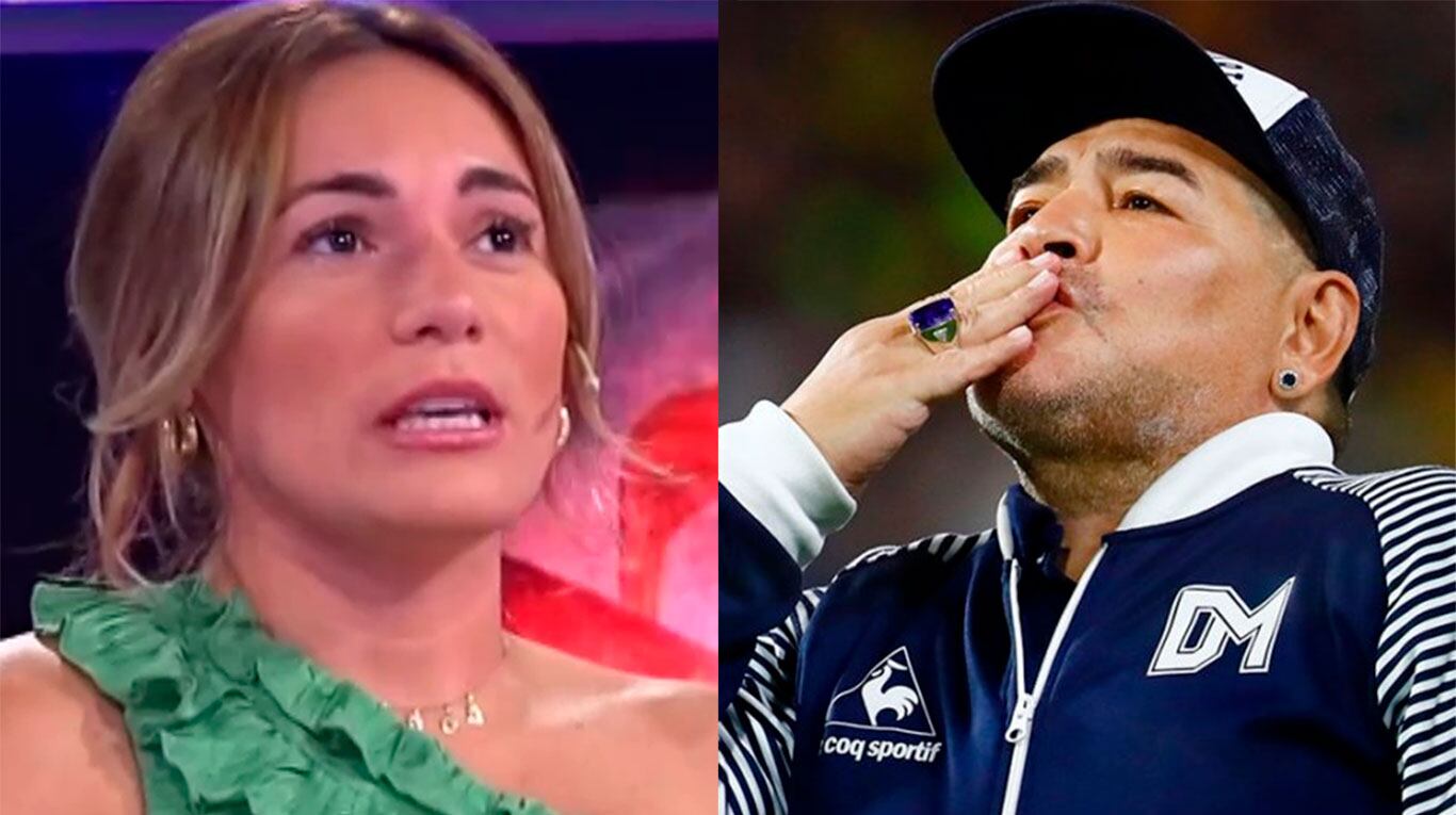 Rocío Oliva y Diego Maradona