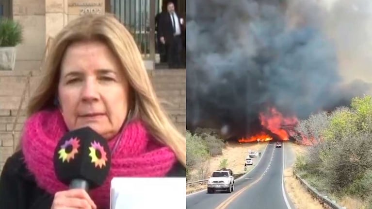 Mercedes Ninci se largó a llorar en vivo al ver incendiada su casa de Córdoba: el fuerte video