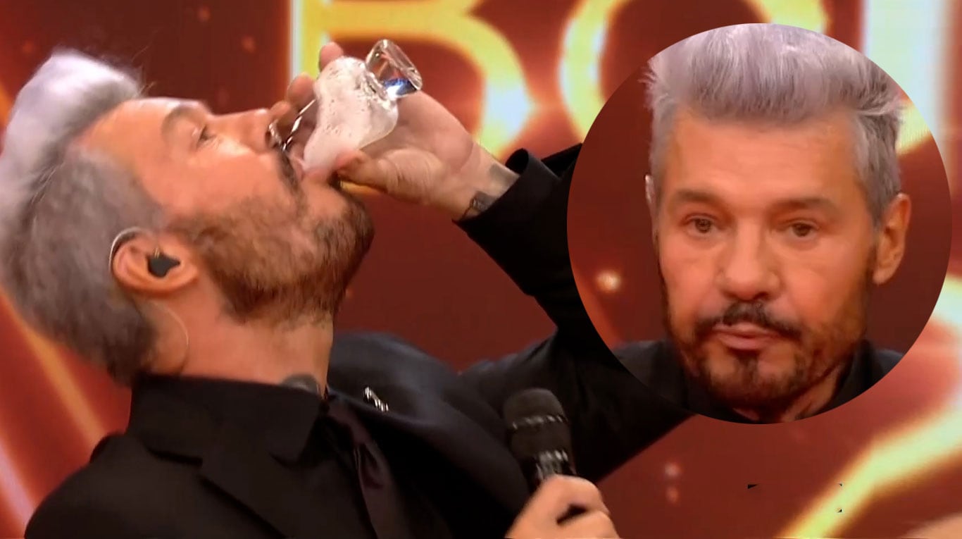 La tremenda sensación de Marcelo Tinelli tras hacer un fondo blanco de pisco en pleno Bailando