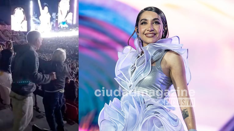 El desopilante video del tío de María Becerra bailando en el show de su sobrina en River