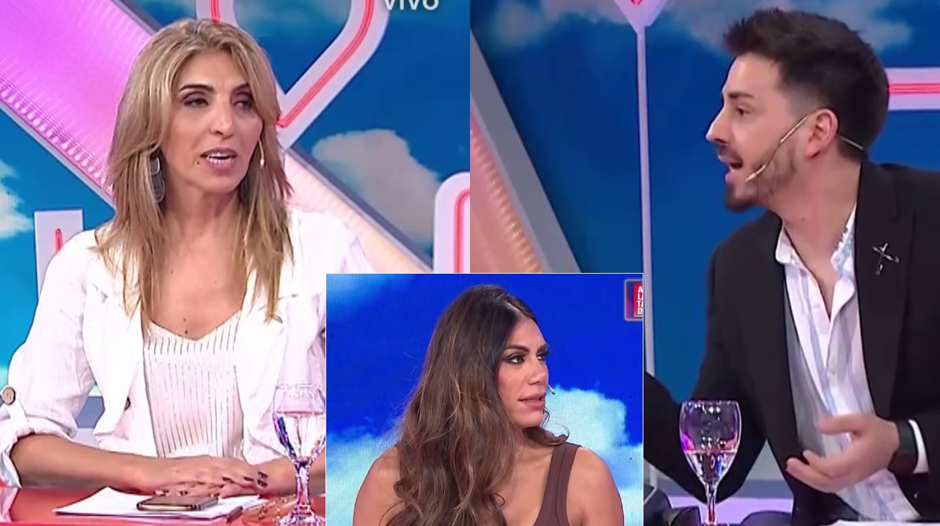 Después del cruce con Flor de la Ve, Pampito discutió con Karina Iavícoli en vivo