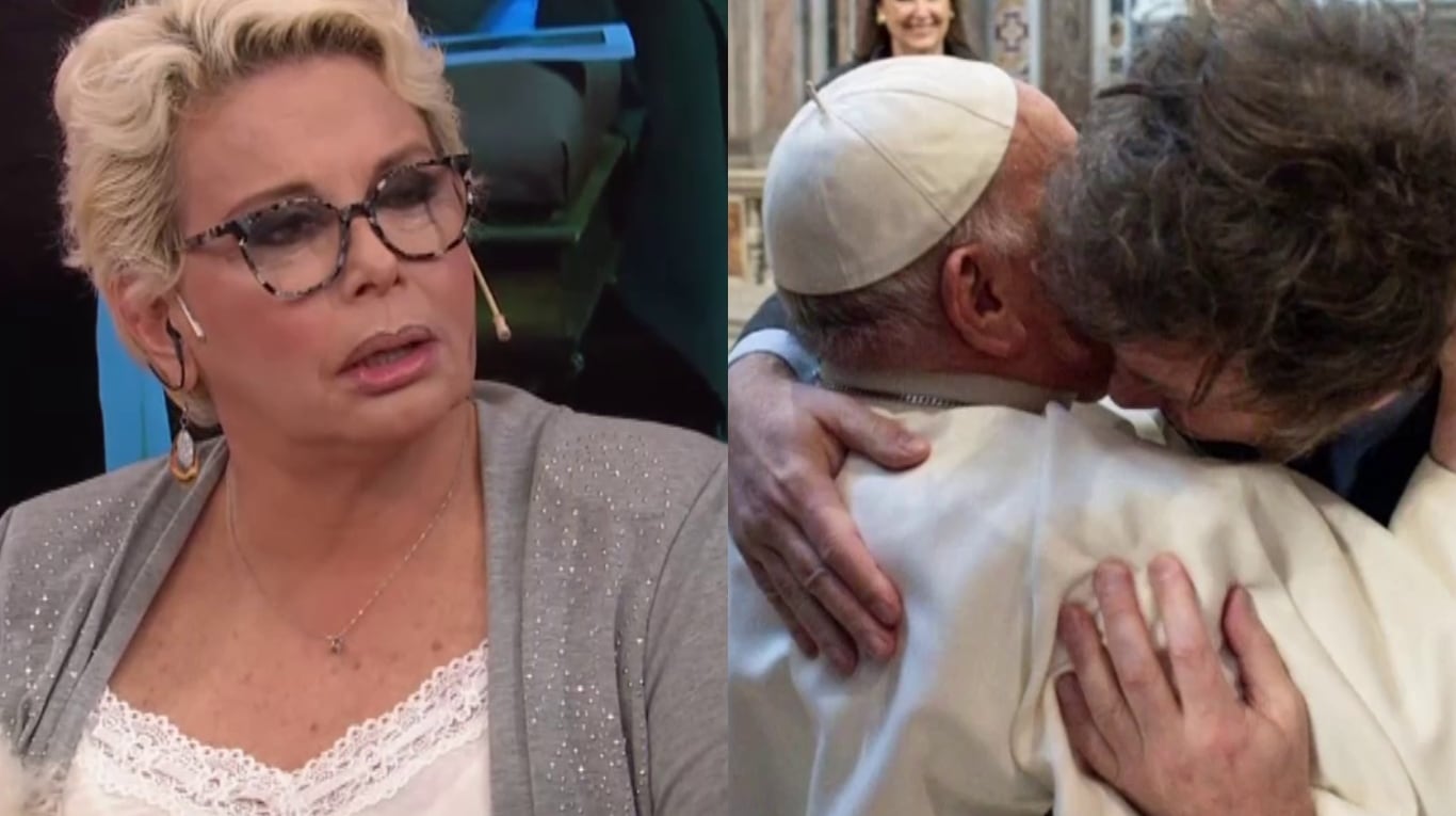 Ácida reacción de Carmen Barbieri sobre el abrazo de Javier Milei con el Papa Francisco