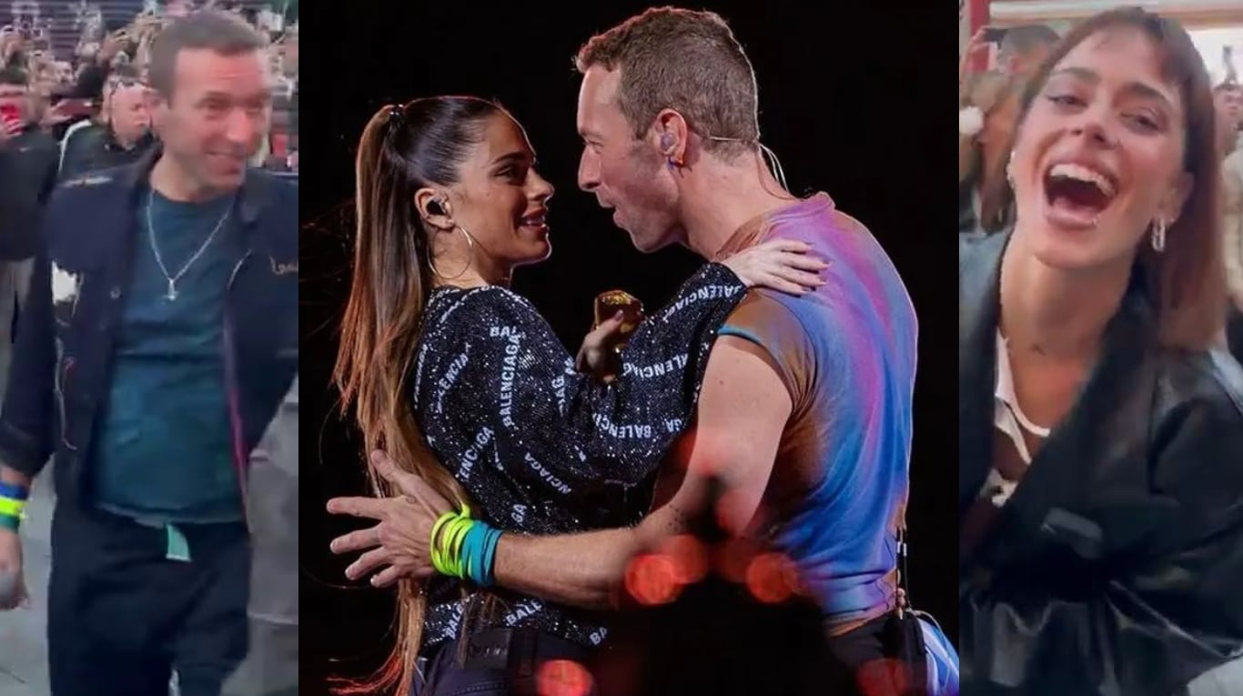 Tini Stoessel y Chris Martin cantaron en las calles de Dublín y enloquecieron a sus fans