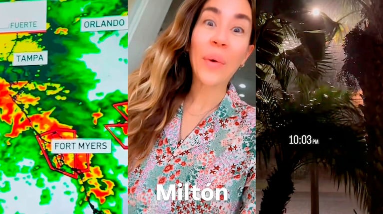 Jimena Barón contó cómo vivió el paso del huracán Milton en Orlando: “Fue tremendo”