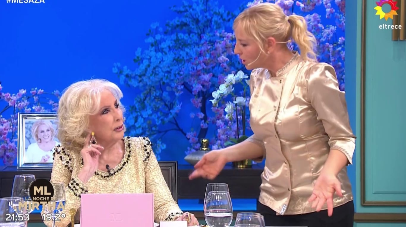 Mirtha Legrand sorprendió a Jimena Monteverde al escuchar el menú de la noche