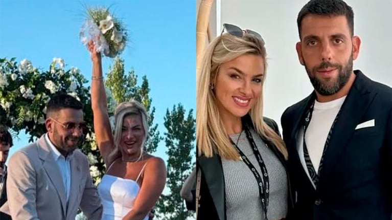 La boda de Ailén Bechara y Agustín Jiménez: las fotos de los looks de los novios 