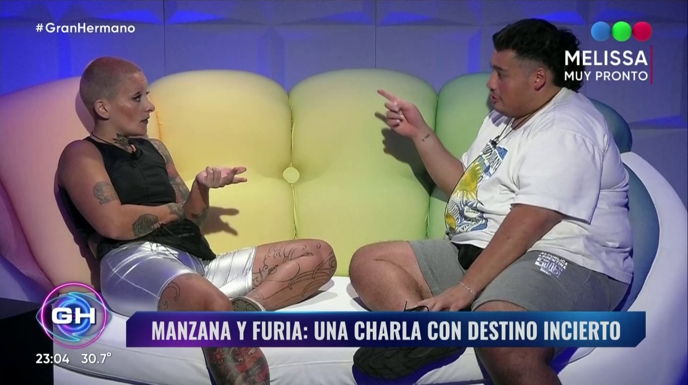 El tremendo cara a cara de Furia con Manzana en Gran Hermano