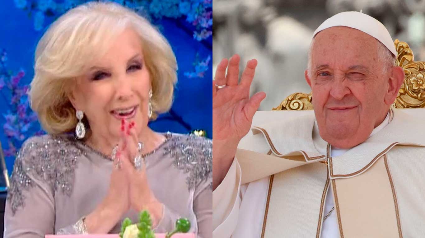 Mirtha legrand recibió un cálido saludo del Papa Francisco