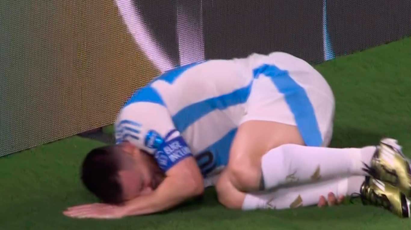 Le tremenda lesión que sufrió Leo Messi en la final de la Copa America