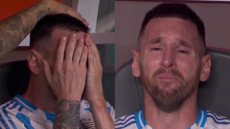 Leo Messi estalló en llanto tras quedarse afuera de la final de la Copa América: cómo le quedó el tobillo