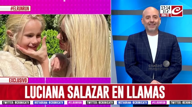 Cómo fue la reacción de Luciana Salazar cuando le cerrron las redes sociales a su hija Matilda