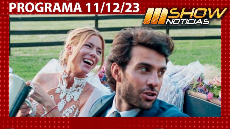 MSHOW - Programa del  11/12/23 - NICOLE CONFIRMÓ SU EMBARAZO EN SU BODA JUNTO A MANUEL URCERA