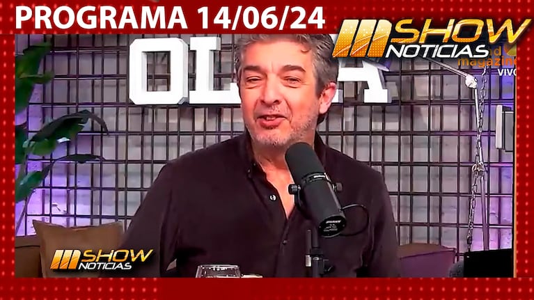 MSHOW - Programa del 14/06/24-RICARDO DARÍN CONTÓ EL ROL QUE TIENE SU MUJER EN SU CARRERA