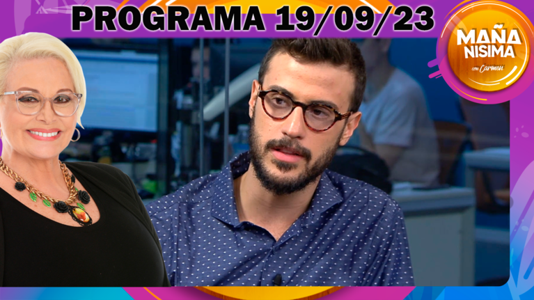 Mañanísima - Programa completo 19/09/23 - ENTREVISTA CON EL PERIODISTA DIEGO LEUCO