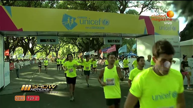 Se realizó la carrera solidaria de Unicef por la educación.