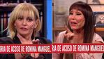 El cruce entre Moria Casán y Romina Manguel por el feminismo: la One increpó a la periodista por su denuncia pública de acoso