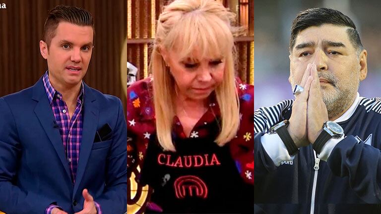 Santiago del Moro anunció la ausencia de Claudia Villafañe, el día de la muerte de Diego Maradona