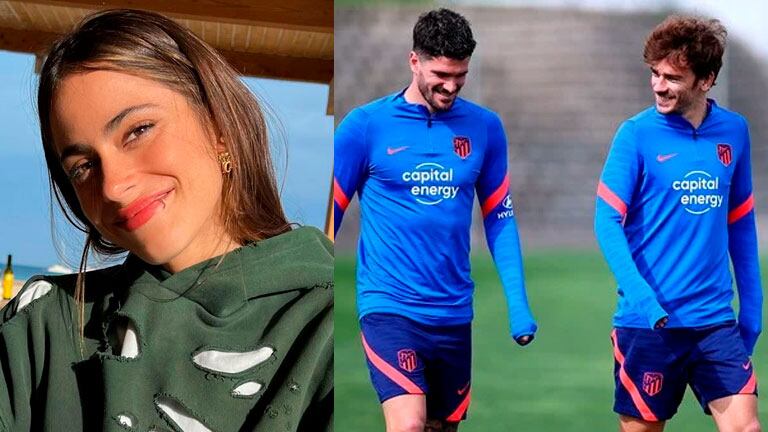 Rodrigo de Paul presentó a Tini Stoessel como novia oficial en el cumpleaños de Griezmann