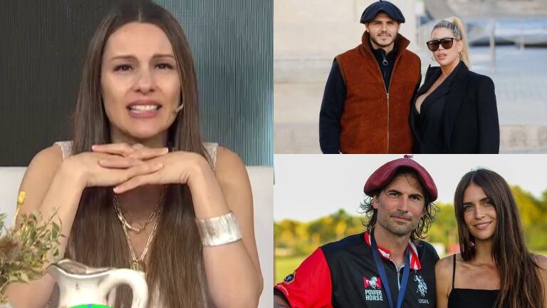 Pampita, al ver el look de Mauro Icardi y acusarlo de copiarle la imagen al marido de Zaira Nara: "Siempre se vistió así su cuñado"