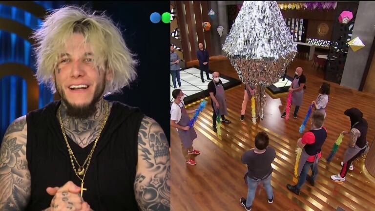 Alex Caniggia, fiel a su estilo, trató de 'barats' a sus compañeros de MasterChef Celebrity 2