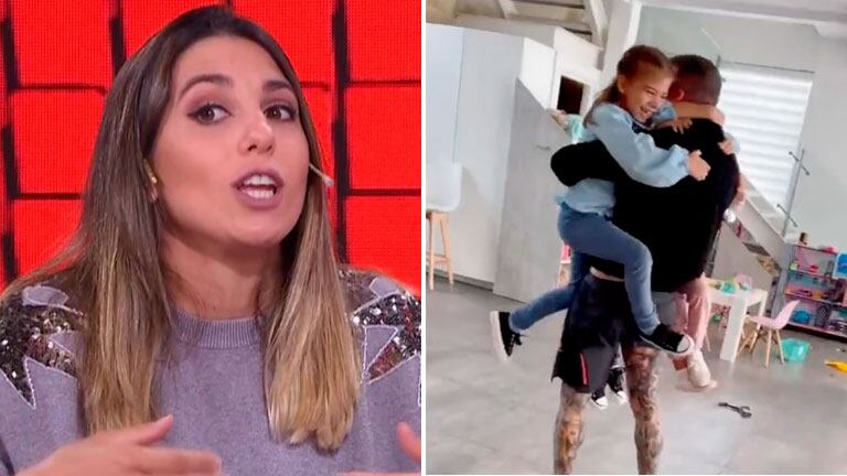 Cinthia Fernández contó los detalles del reencuentro de Martín Baclini con sus hijas