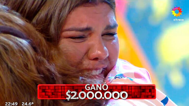 Natalia de Los 8 escalones reveló su fuerte historia de vida y se emocionó al ganar dos millones de pesos