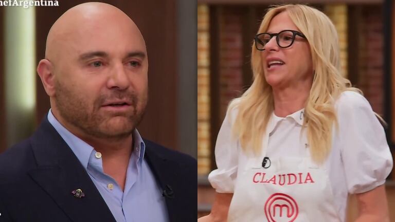 Germán Martitegui, picante, con Claudia Fontán en MasterChef: "Acá está todo grabado, vos ya lo sabés"