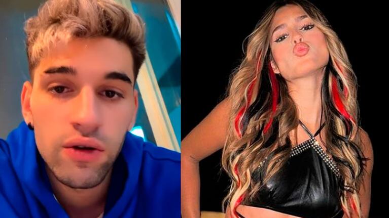 Lucca Bardelli habló de su foto besándose con un chico y cruzó con todo a Julieta Poggio