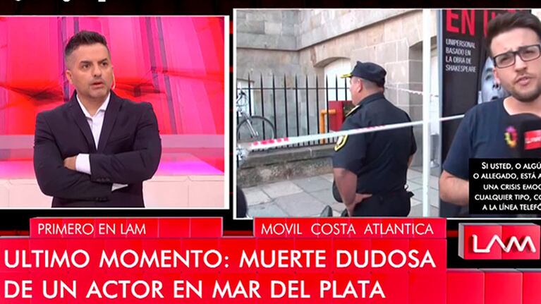 Conmoción en Mar del Plata por el suicidio de un actor teatral en el hotel Provincial a plena mañana