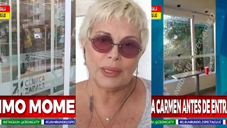 El último video de Carmen Barbieri desde la clínica, antes de entrar en coma