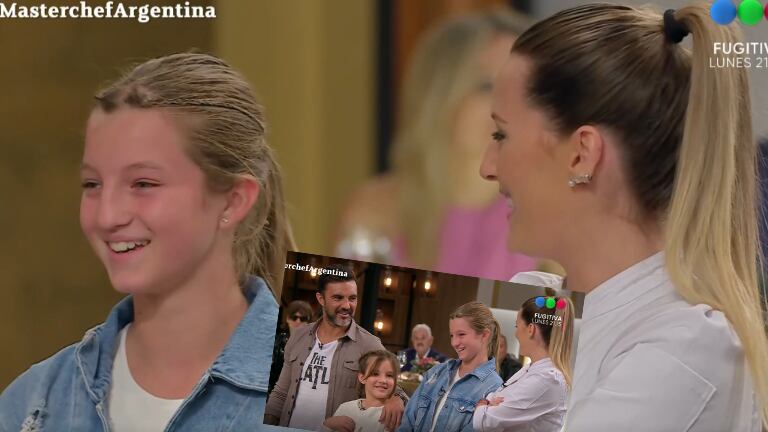 Una de las hijas de Fabián Cubero, frente a Mica Viciconte en MasterChef Celebrity: "Es buena y cariñosa cuando quiere"