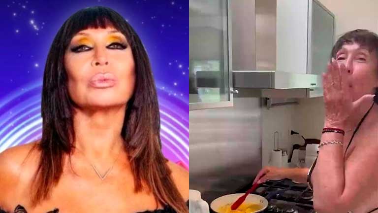 Moria sorprendió a sus seguidores preparando huevos en bikini