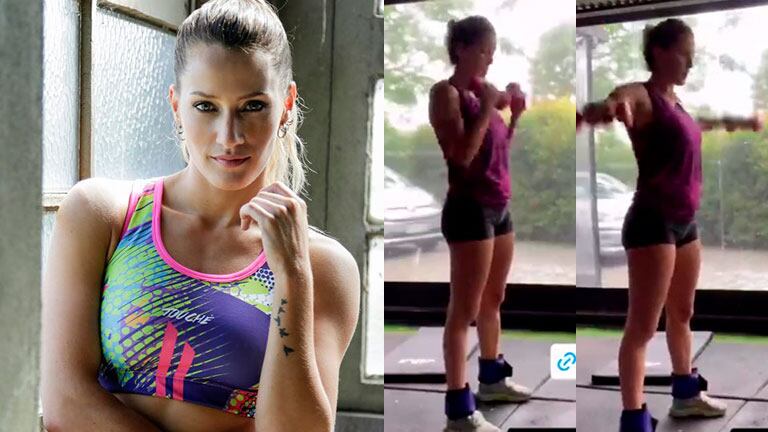 Mica Viciconte mostró en redes parte de su entrenamiento