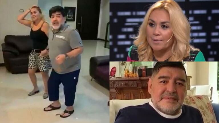 En Intrusos contaron una polémica versión sobre el bochornoso video de Diego Maradona