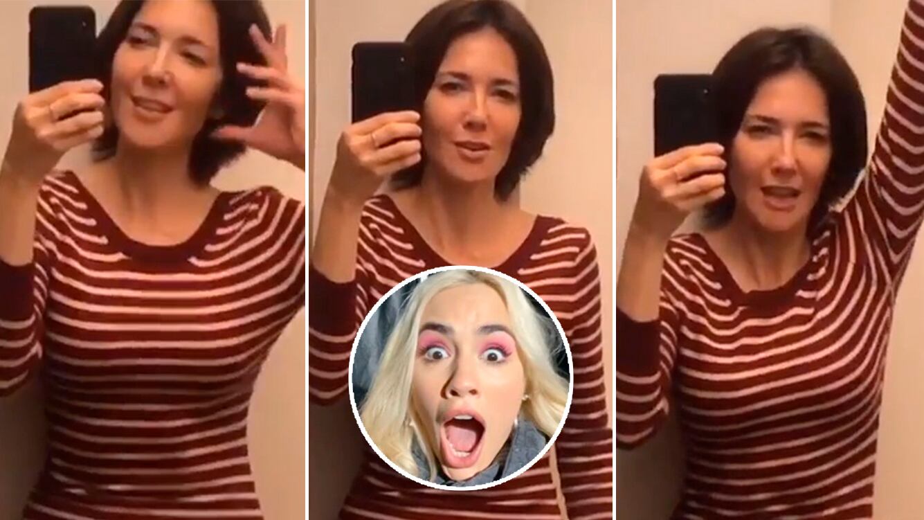 ¡Su costado sexy! El tiktok de Cristina Pérez imitando a Lali Espósito