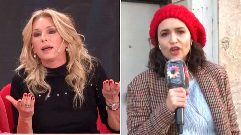 Fuerte cruce entre Yanina Latorre y Julia Mengolini en vivo