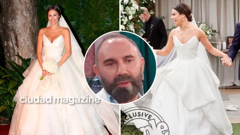 El diseñador del vestido de novia habló de la versión de que habría plagiado el traje