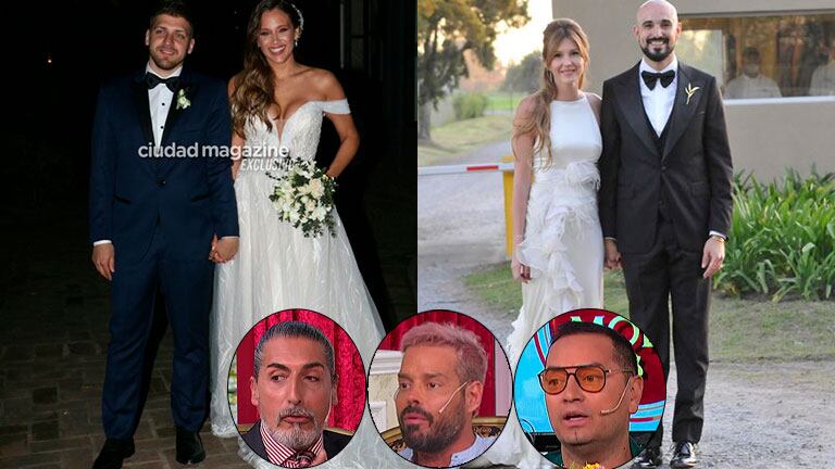 Los looks de novia de Barbie Vélez y Mora Calabrese puntuados por La Jaula de la Moda