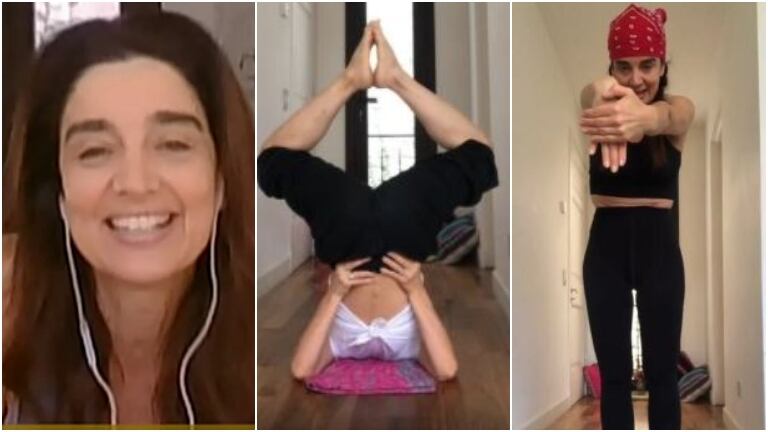 Verónica Varano habló en La jaula de la moda de las clases de yoga que dicta a través de sus redes